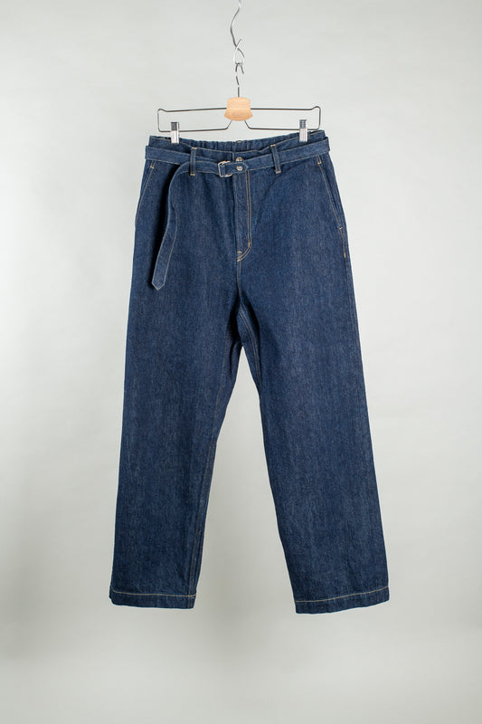 Belted Trouser- Raw Denim