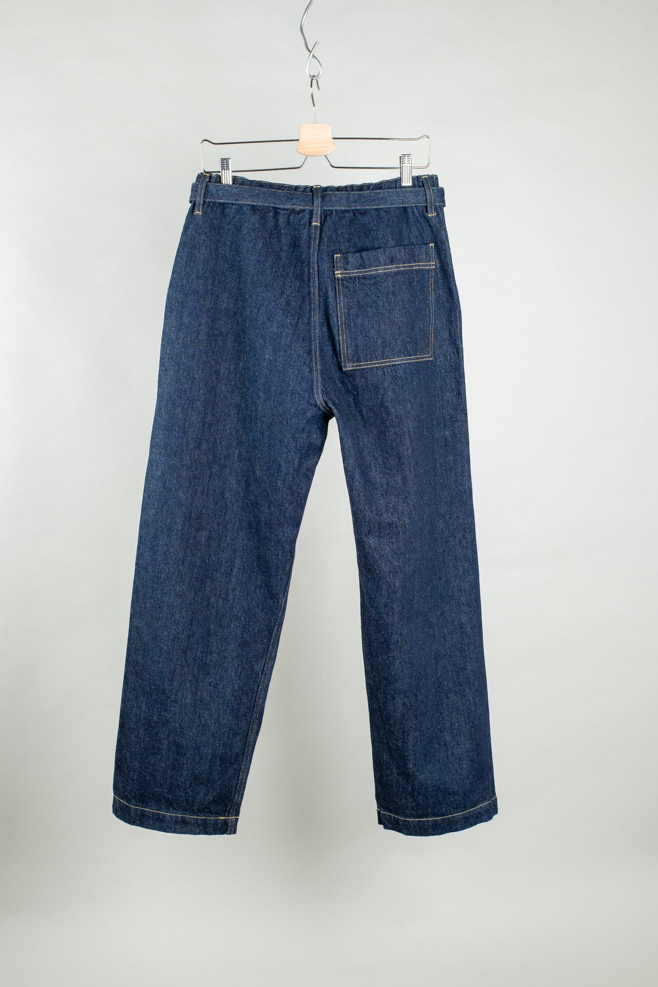Belted Trouser- Raw Denim