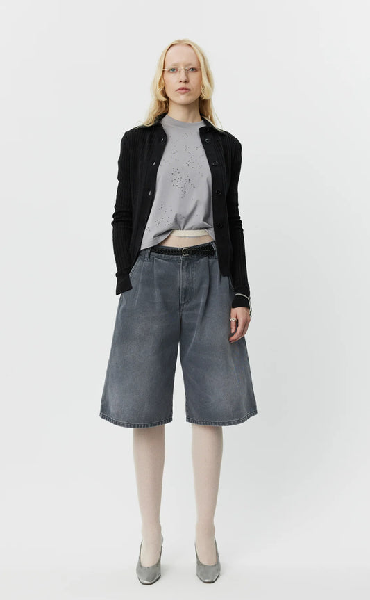 flower rivet shorts