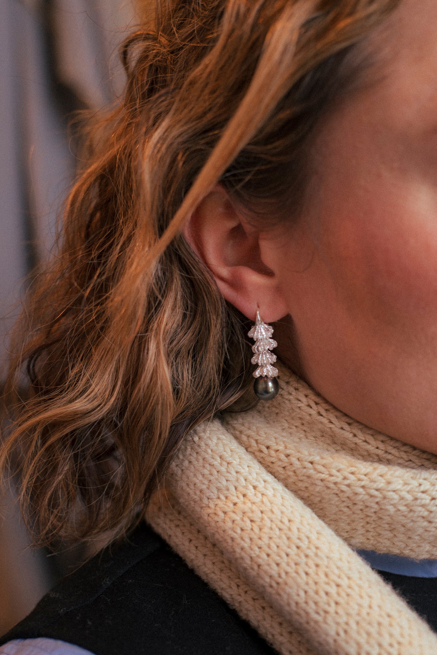 seed pod earrings