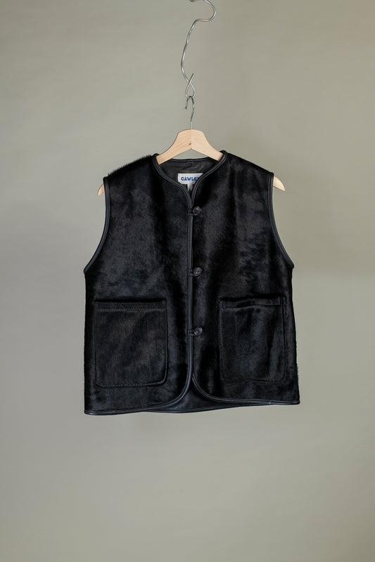 Ella Vest - Hair On Leather Hide