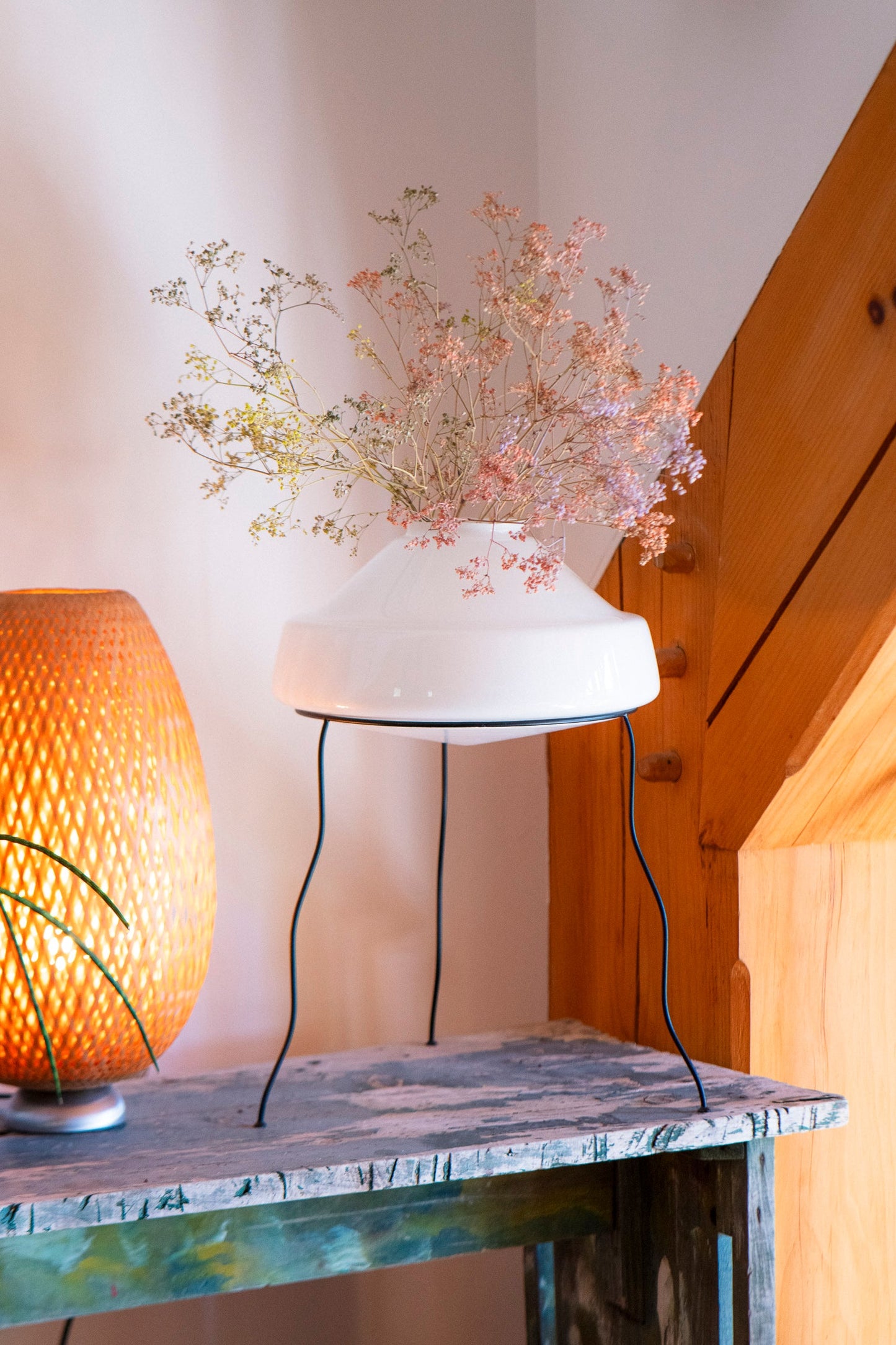 structure de vase en verre