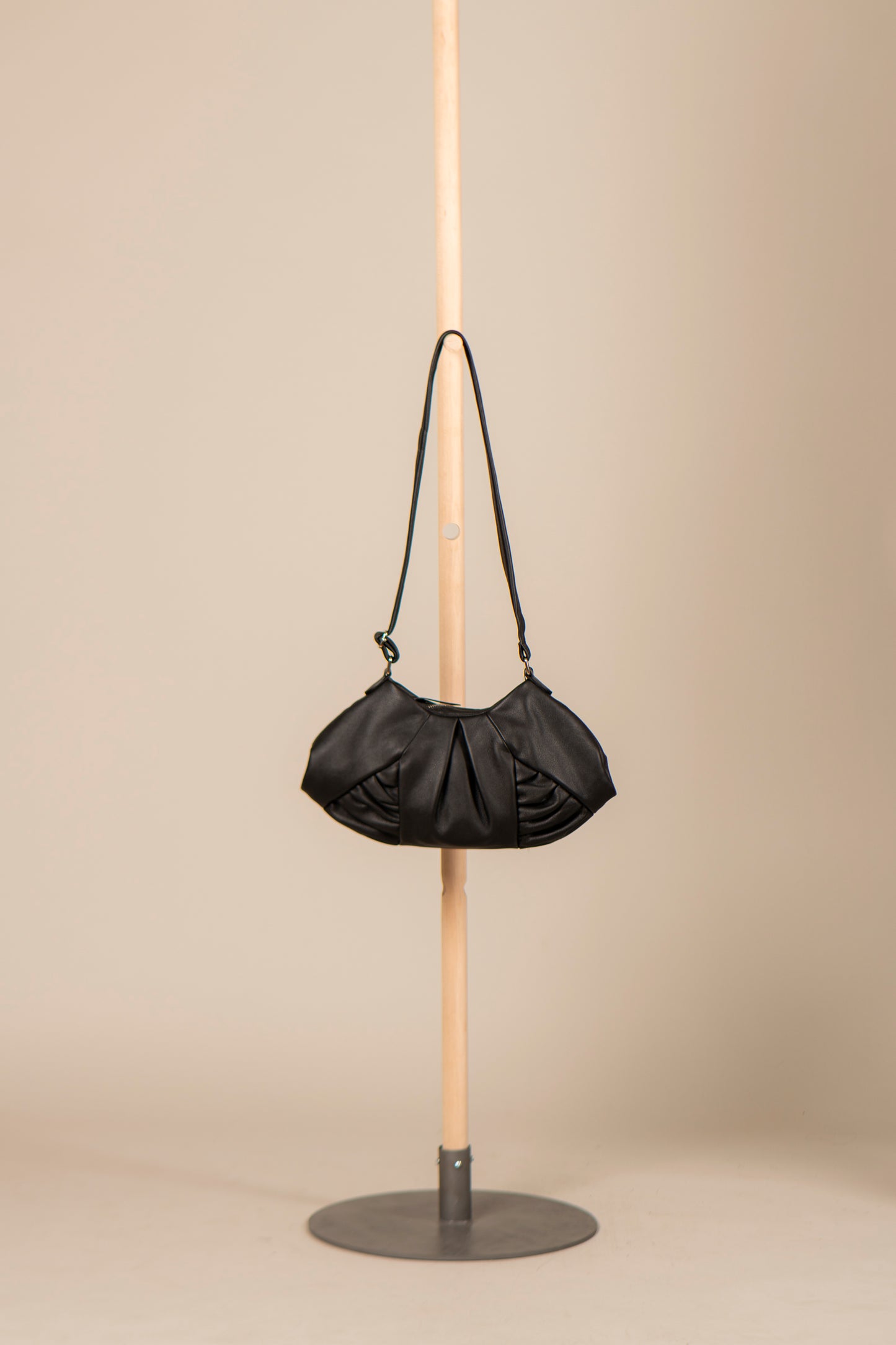 leather dumpling bag