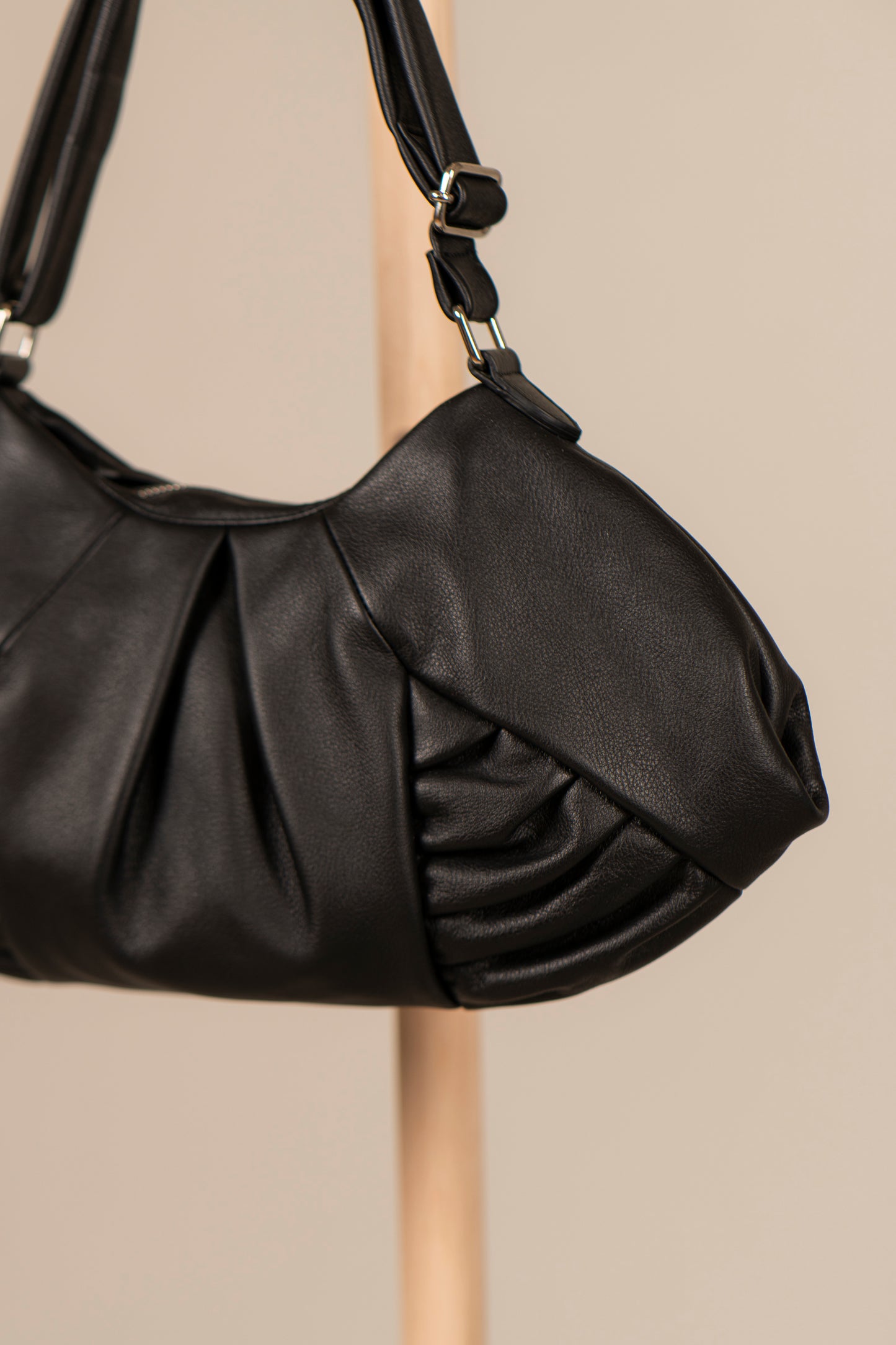 leather dumpling bag