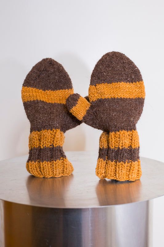 hand knit mitts