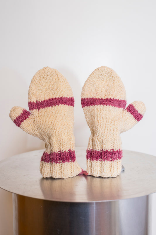 hand knit mitts