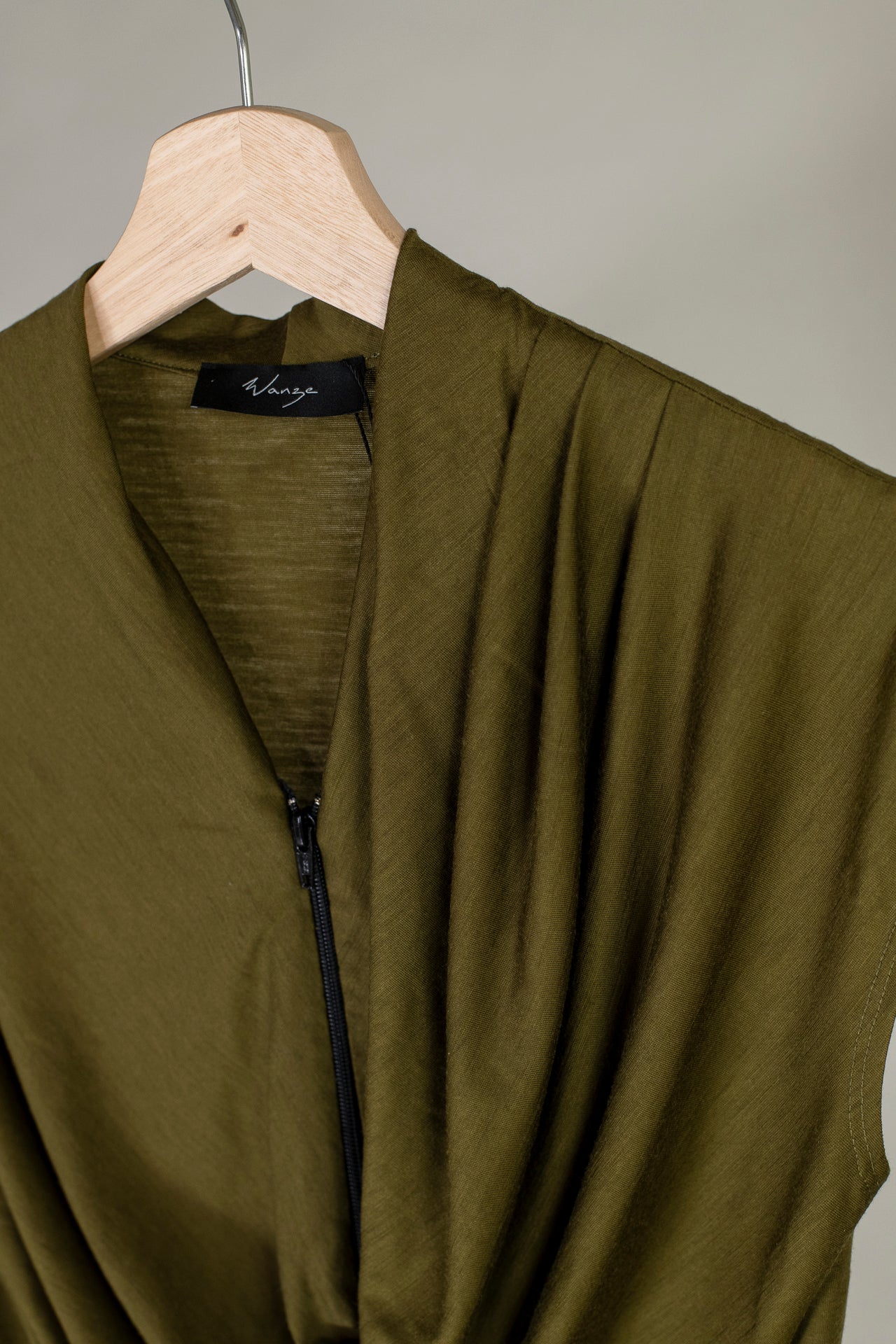 Cowl Neck Drape Tank- Merino Wool
