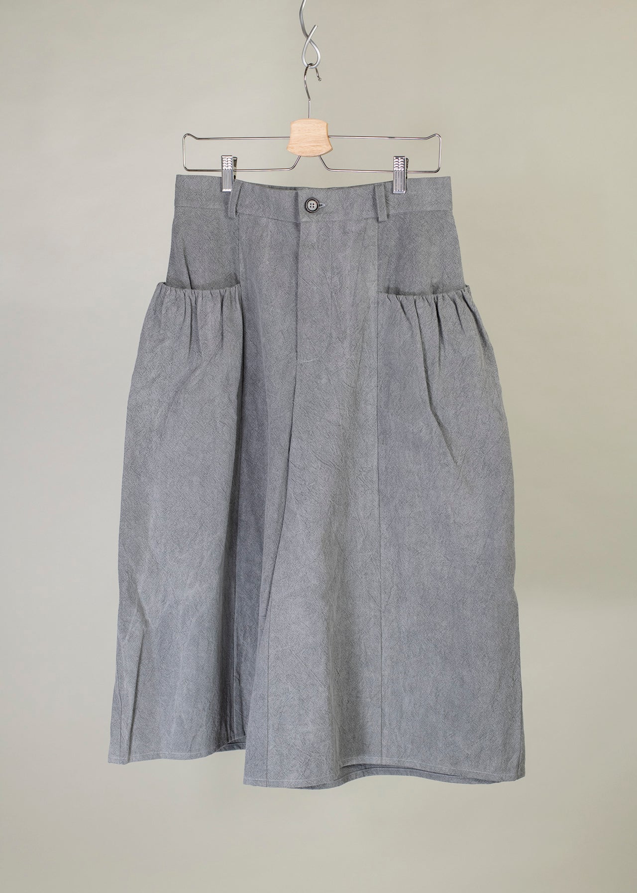 Gathered Wide Leg Culotte
