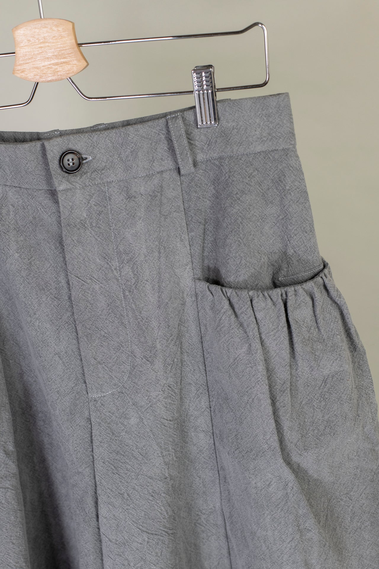 Gathered Wide Leg Culotte