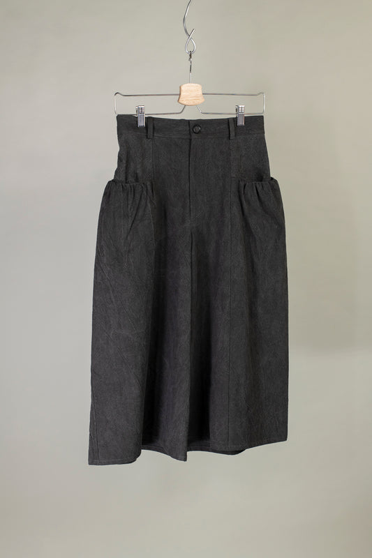 Gathered Wide Leg Culotte