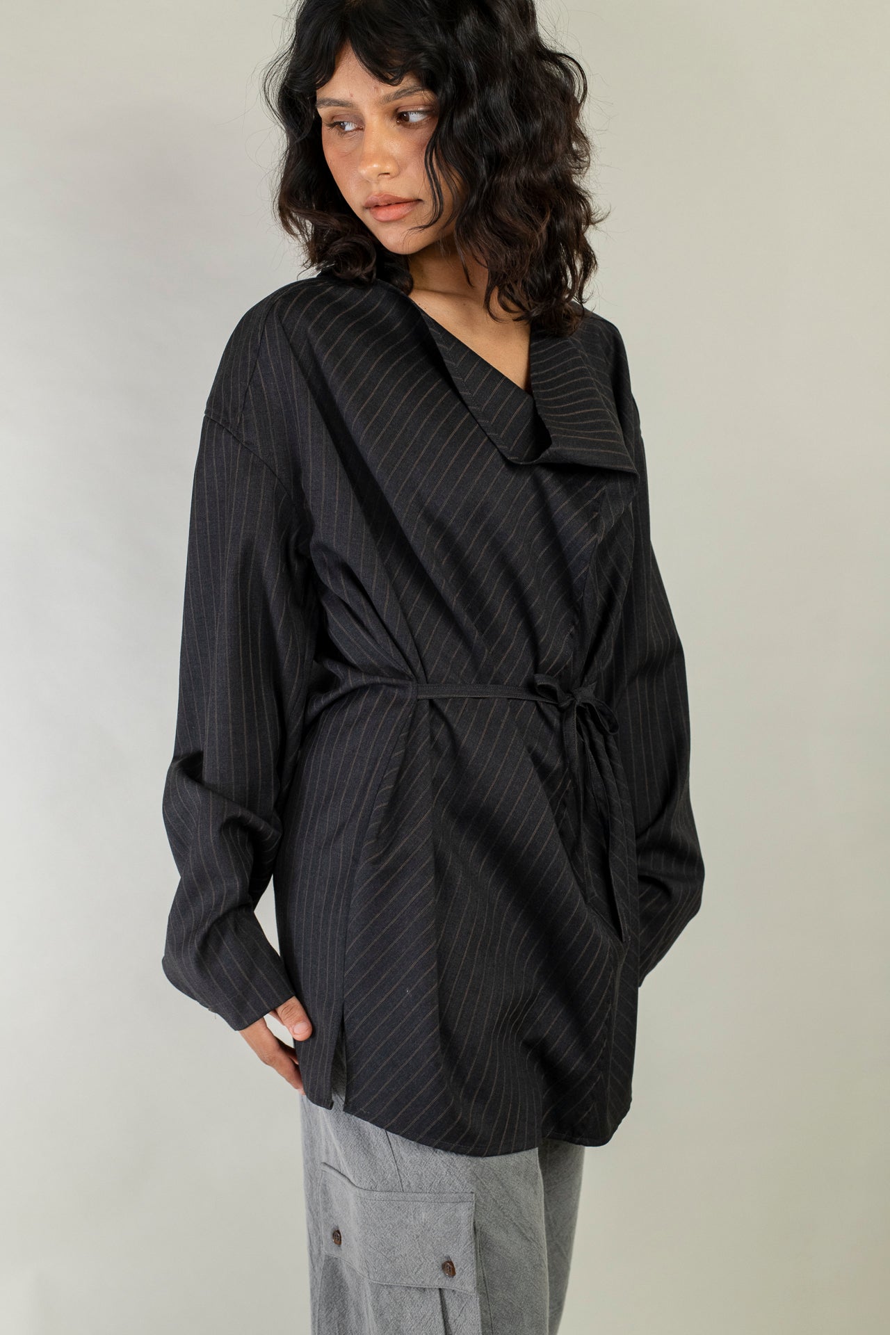 Drape Neck Shirt