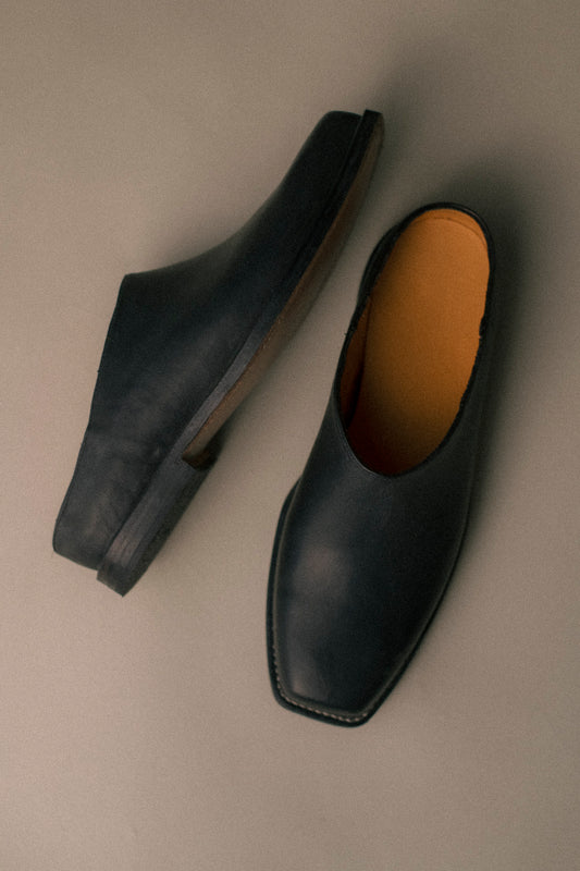 stitchdown mule - grays x Last Shoes