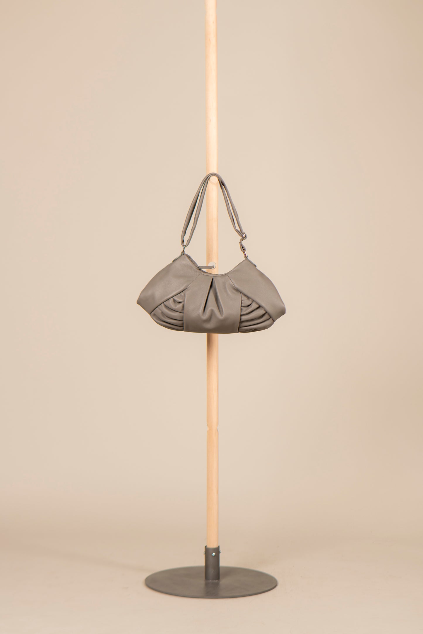 leather dumpling bag