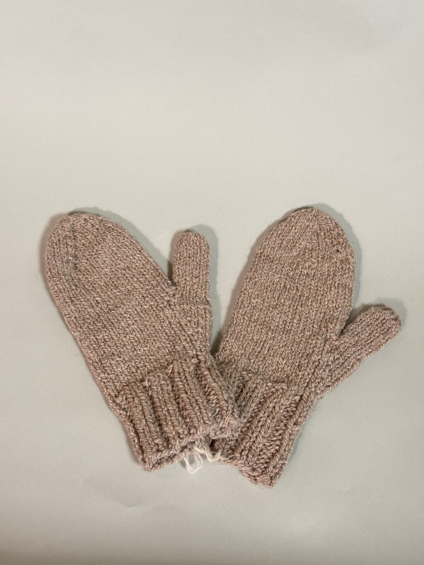 hand knit mitts