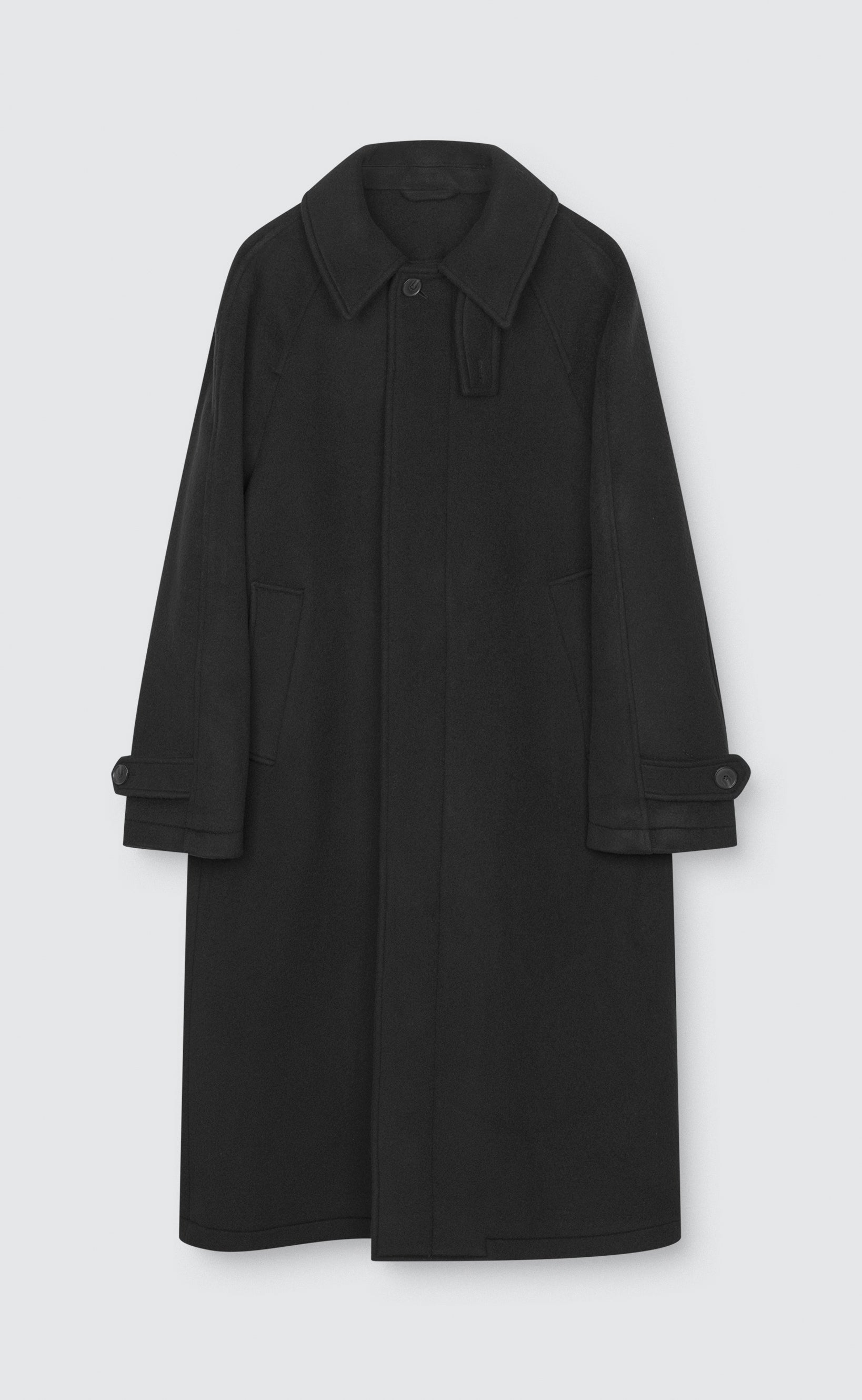 mfpen Installation Coat - Black Recycled Wool
