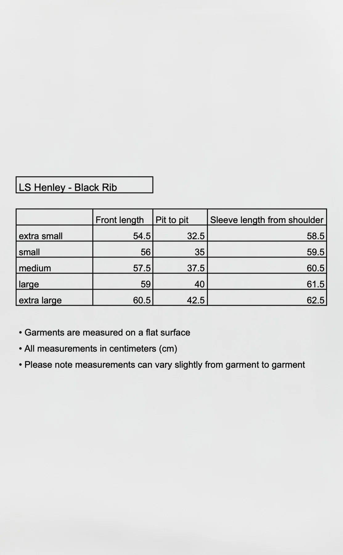Size Guide