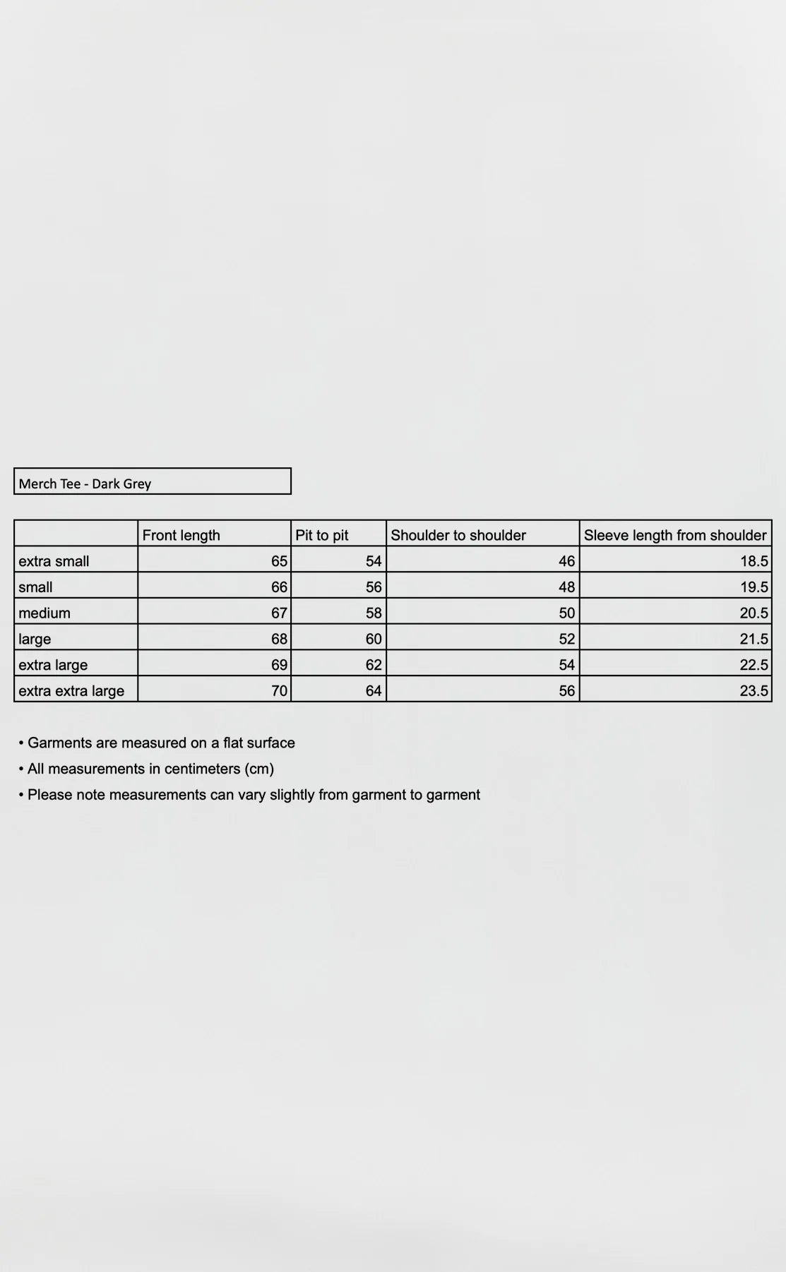 Merch Tee - Dark Grey