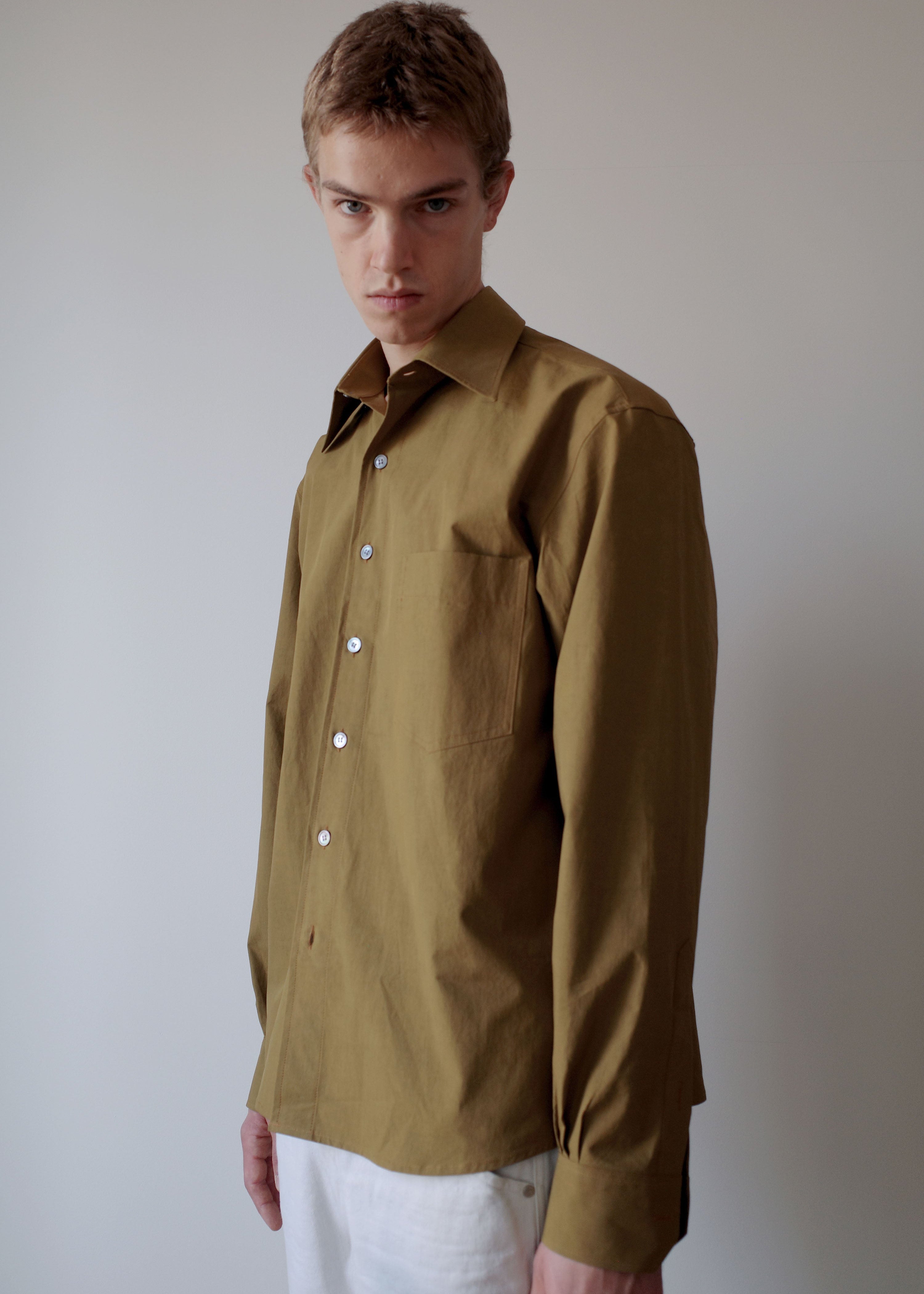 Camisas Manolo Olive Sobrecamisa Shirt