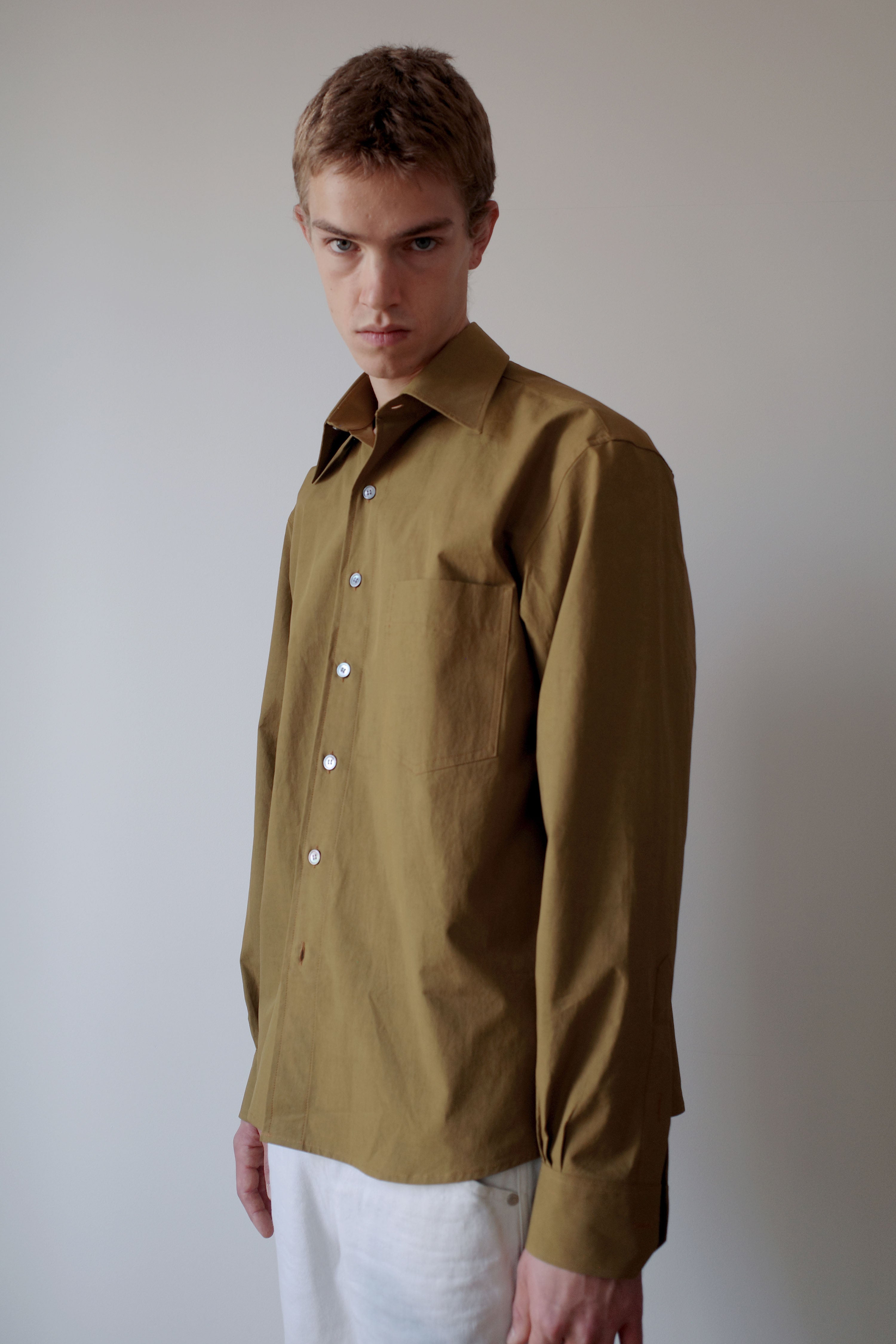 Camisas Manolo Olive Sobrecamisa Shirt