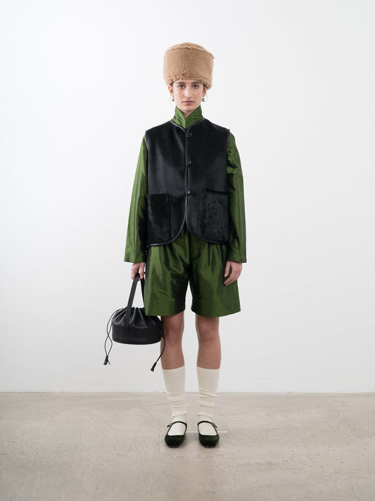 Ella Vest - Hair On Leather Hide