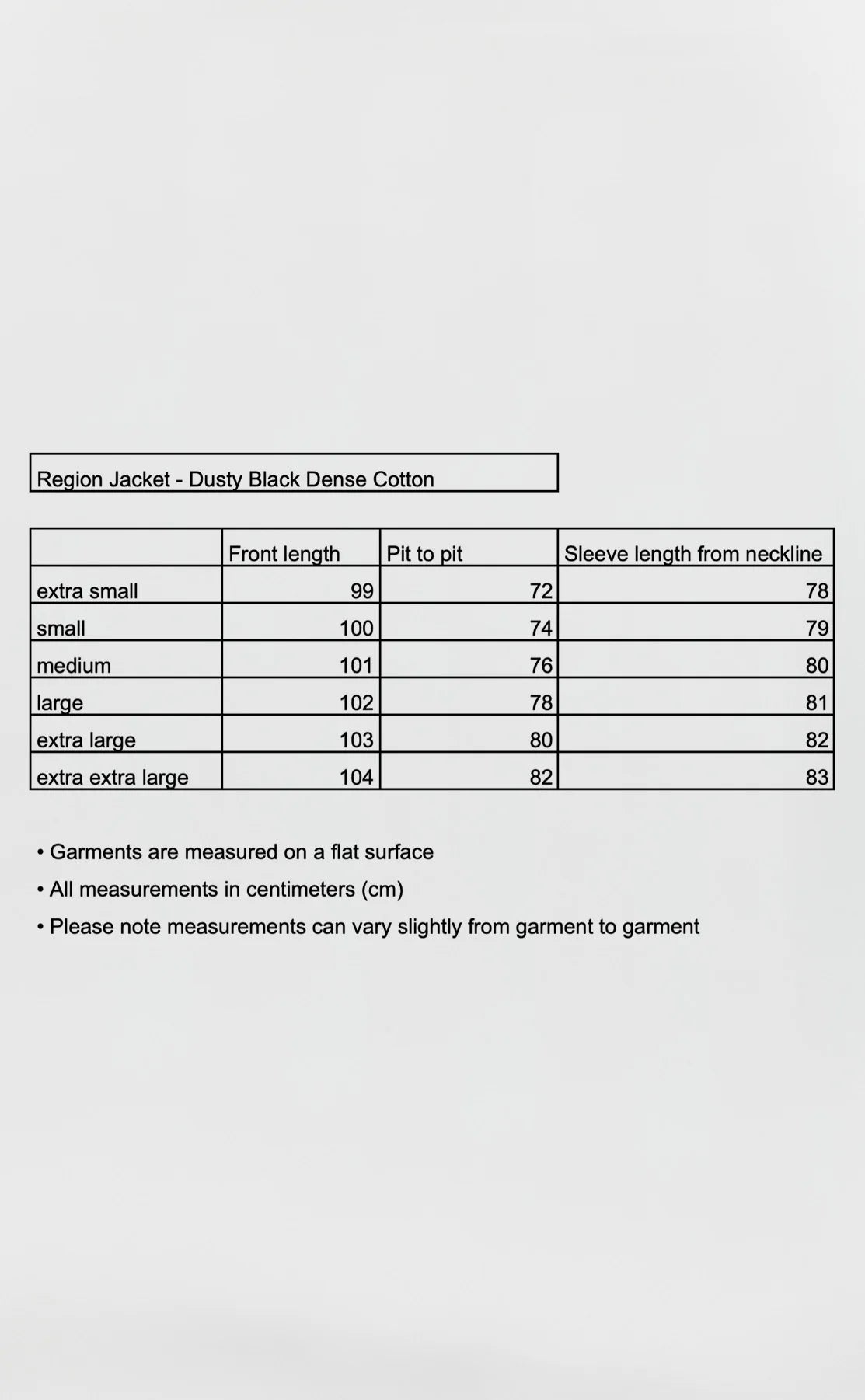 Size Guide