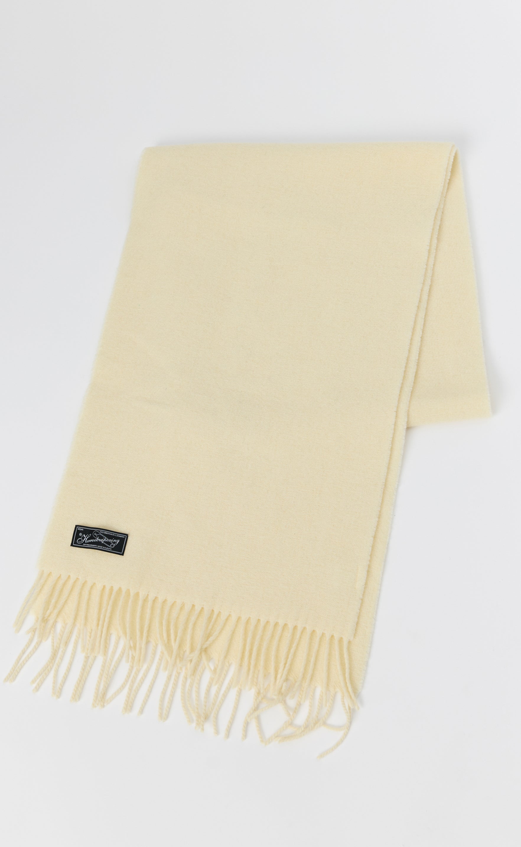 mfpen Facade Fringe Scarf - Plain Ivory