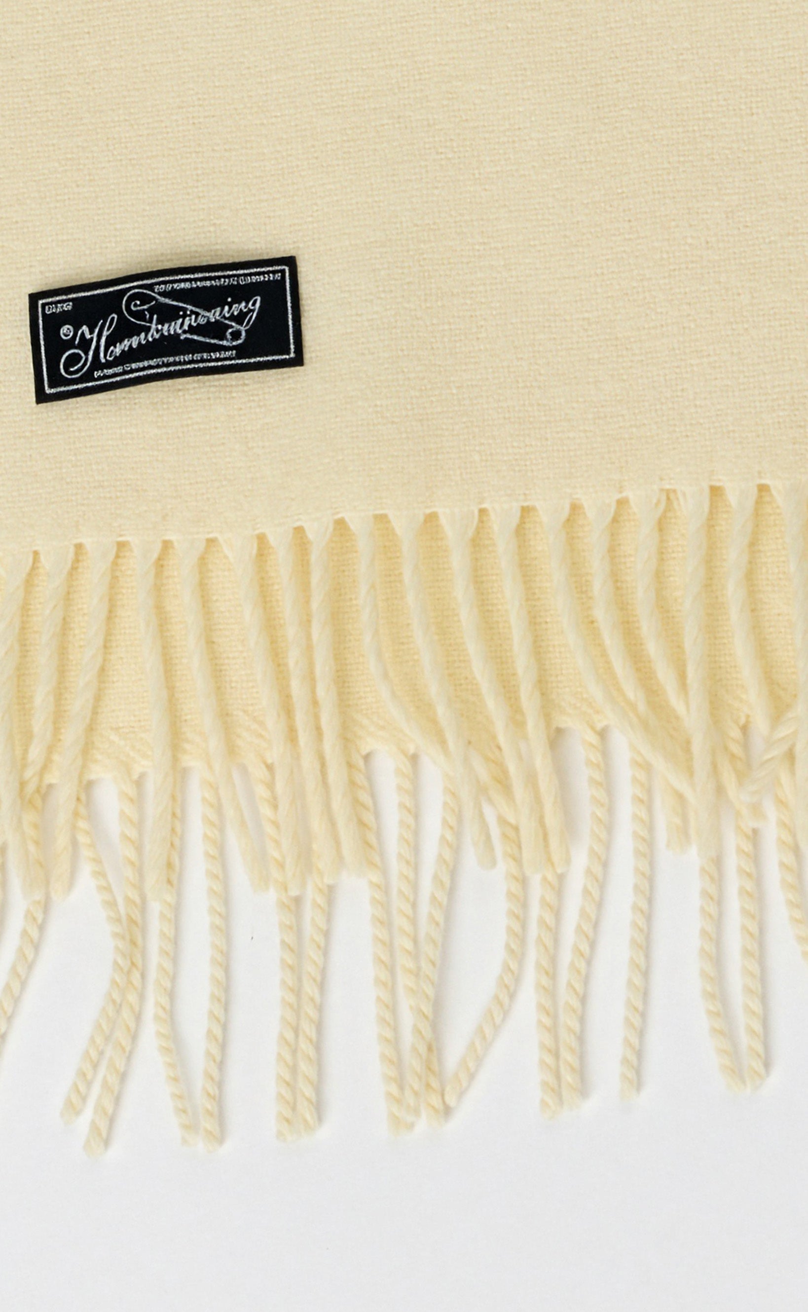 mfpen Facade Fringe Scarf - Plain Ivory