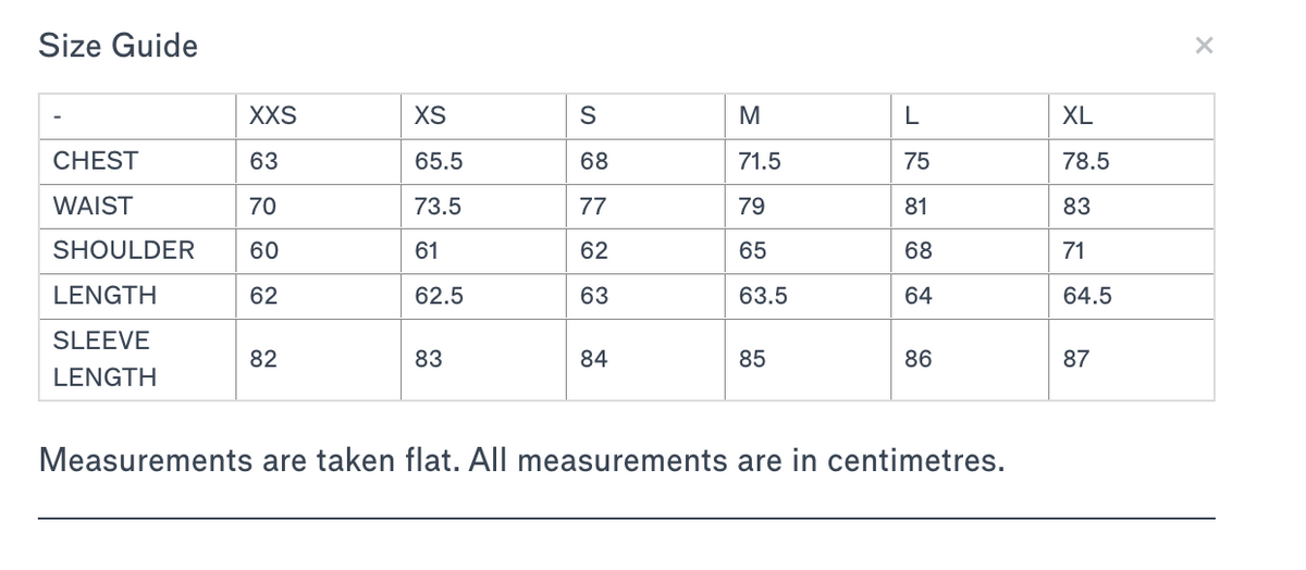 Size Guide