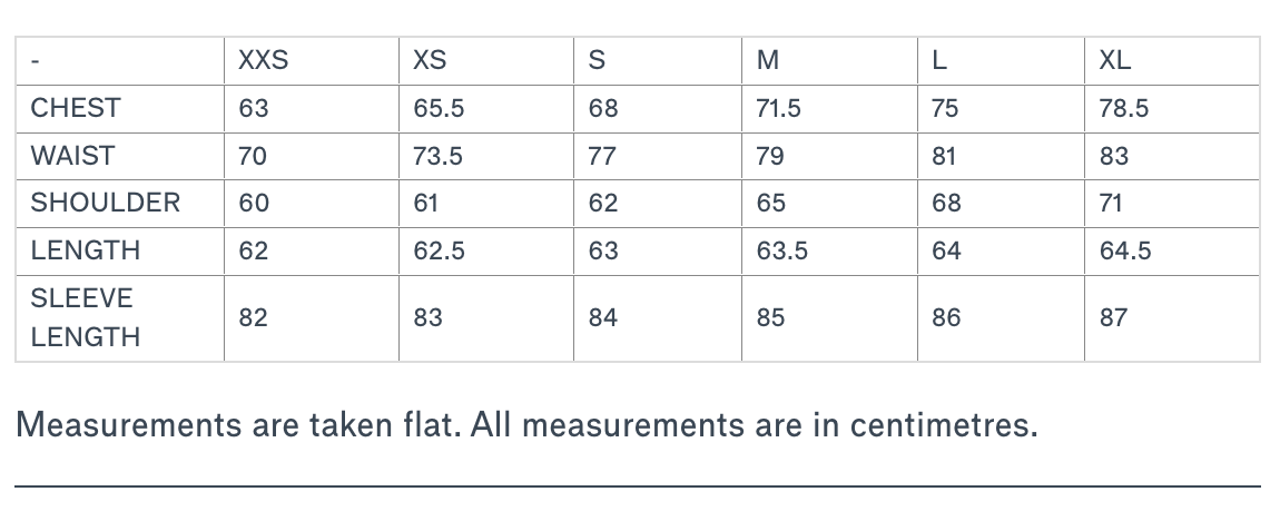 Size Guide