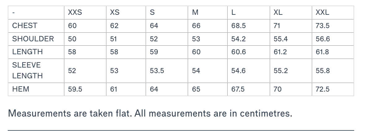Size Guide