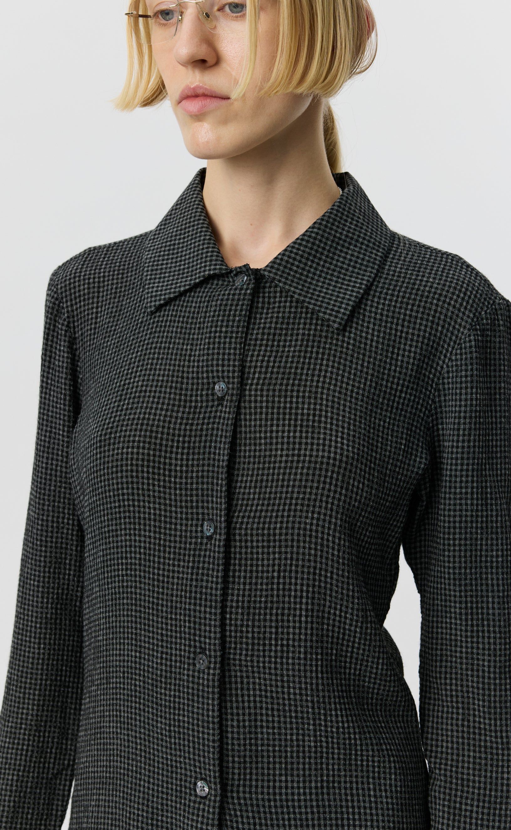 mfpen Committee Shirt - Dark Grey Check