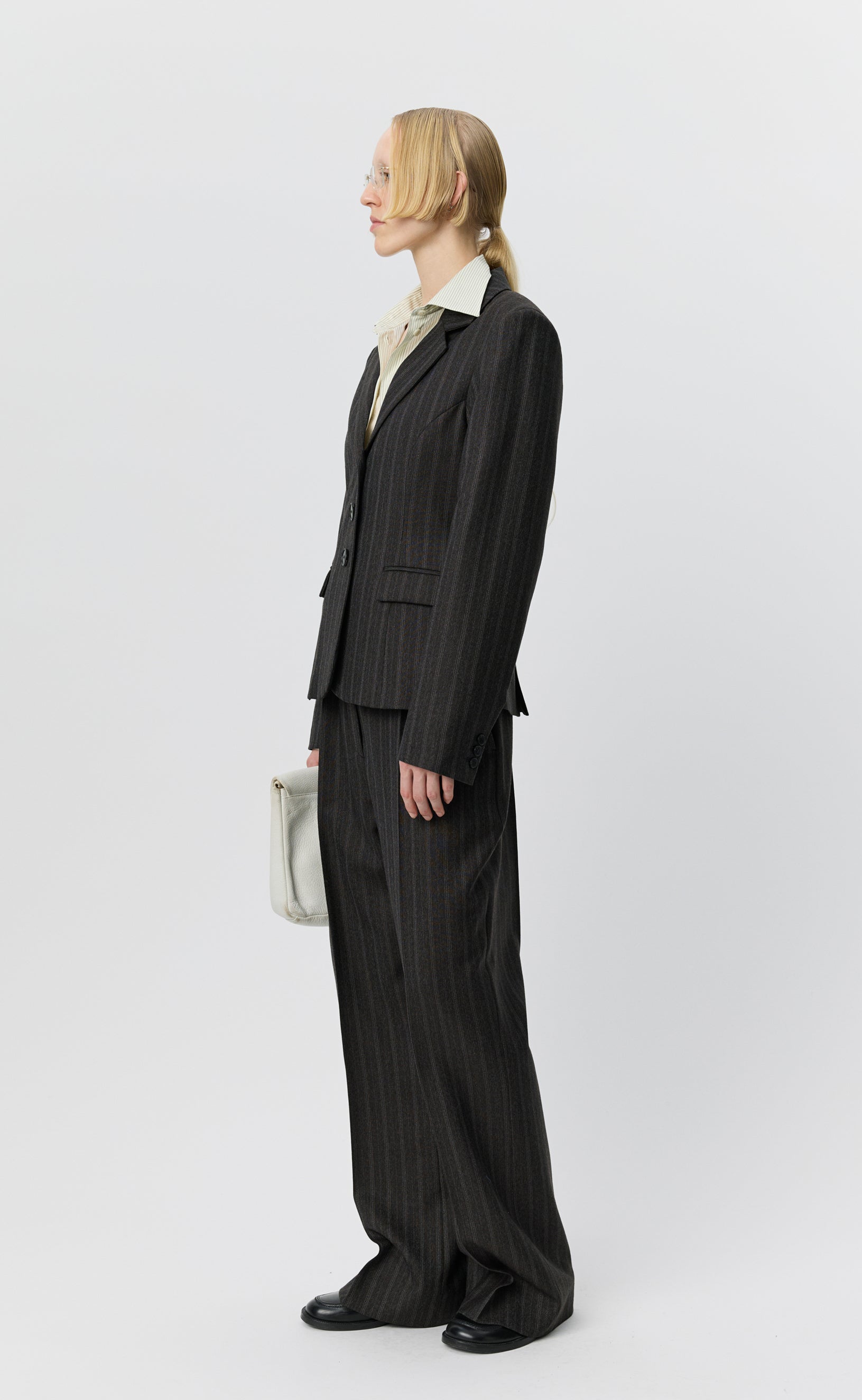 mfpen Index Blazer - Dark Brown Archive Stripe