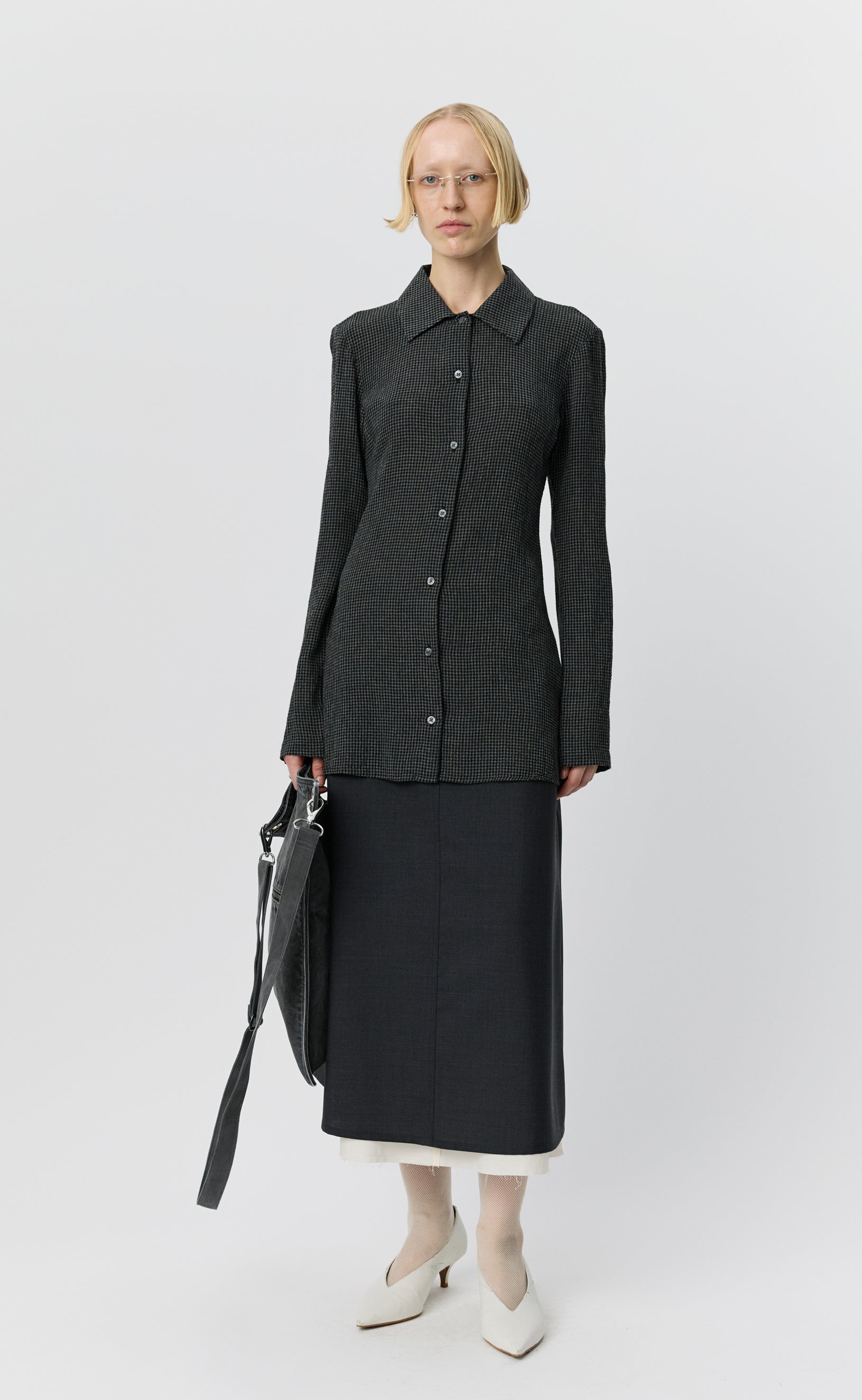 mfpen Committee Shirt - Dark Grey Check