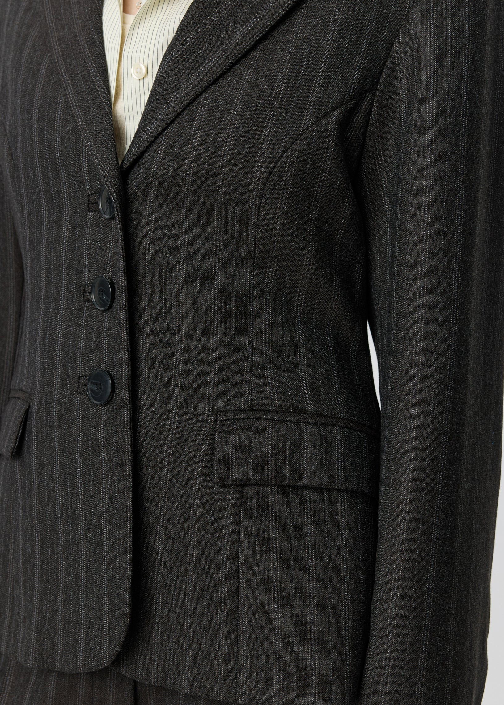 mfpen Index Blazer - Dark Brown Archive Stripe