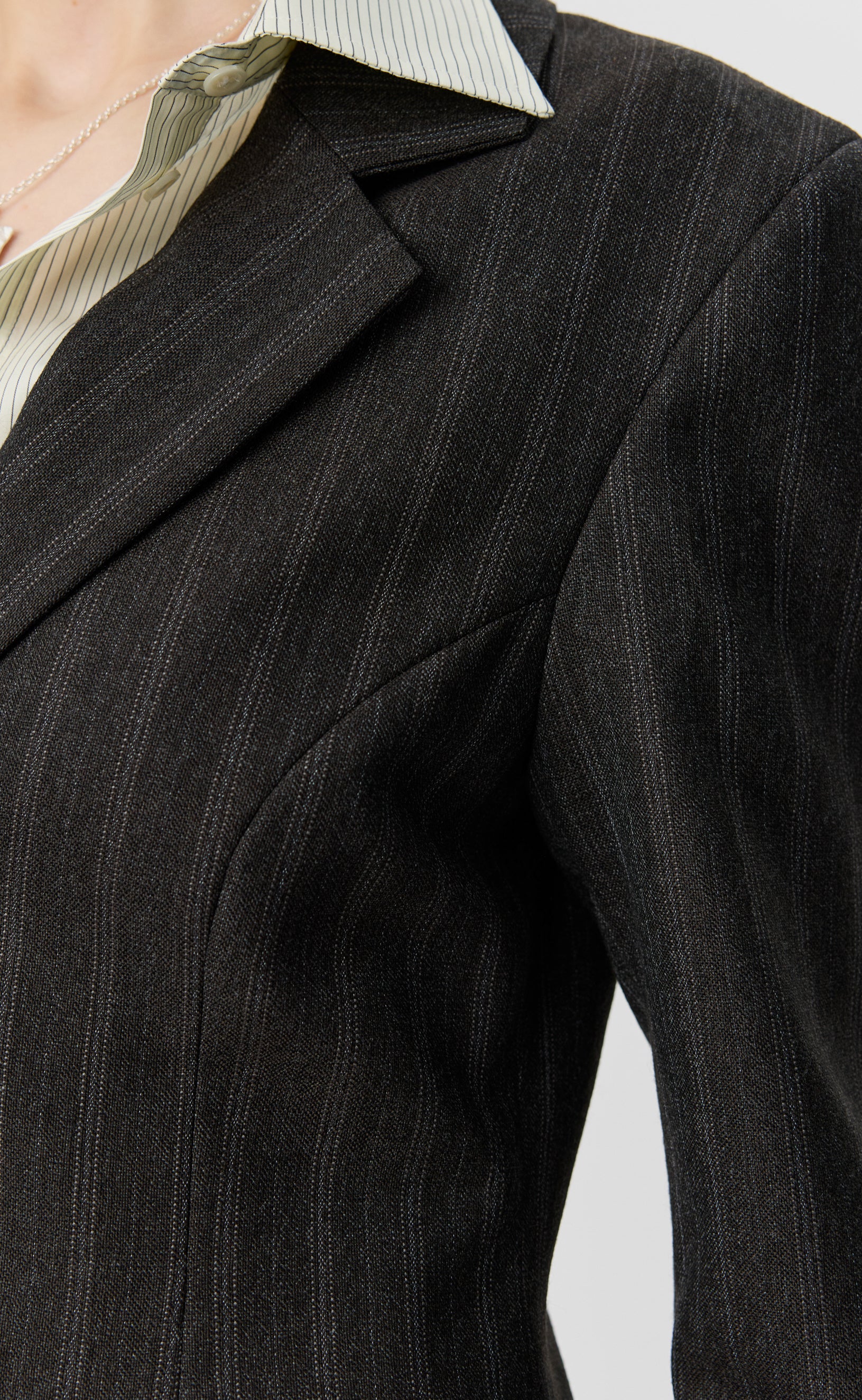 mfpen Index Blazer - Dark Brown Archive Stripe