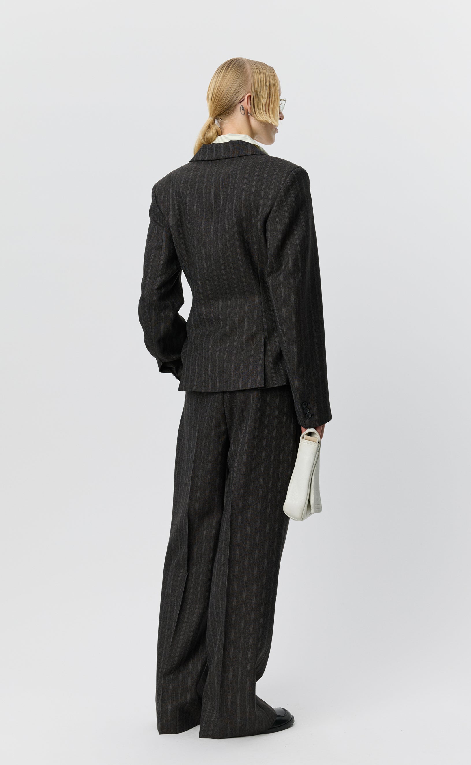 mfpen Index Blazer - Dark Brown Archive Stripe