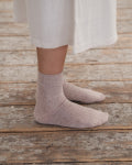 Rib Over Ankle Socks Cotton