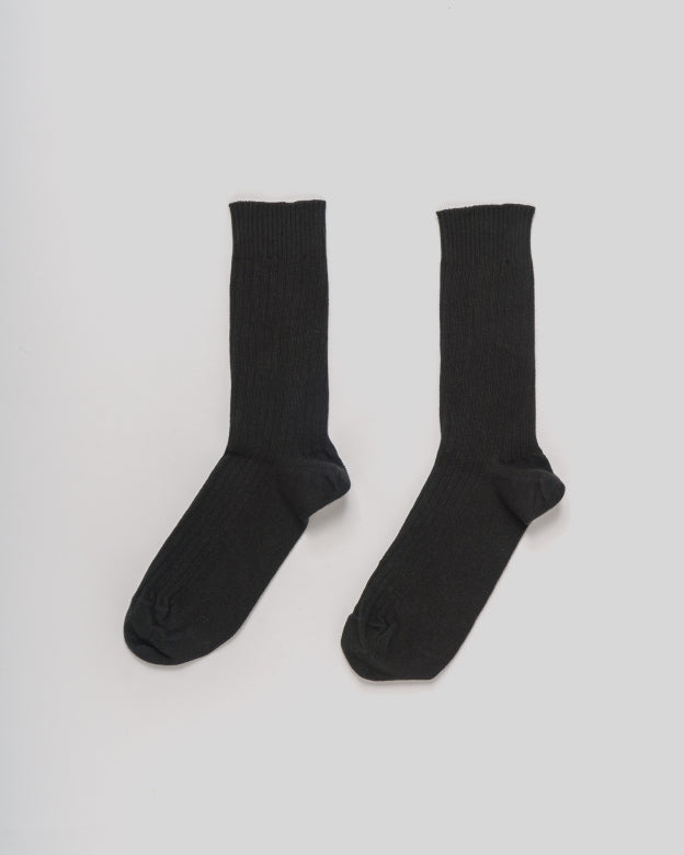 Rib Over Ankle Socks Cotton