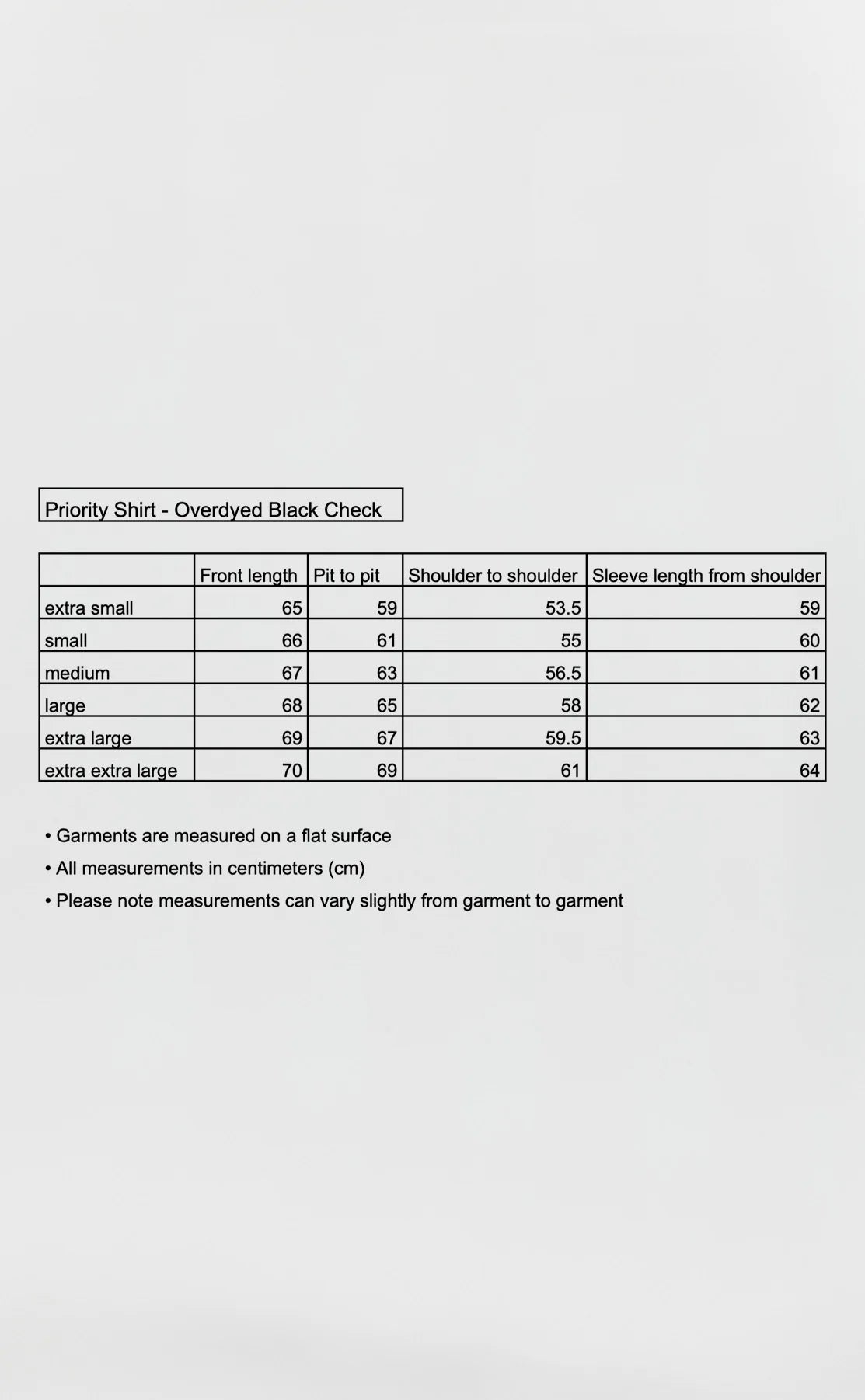 Size Guide